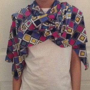 Silk like artist scarf